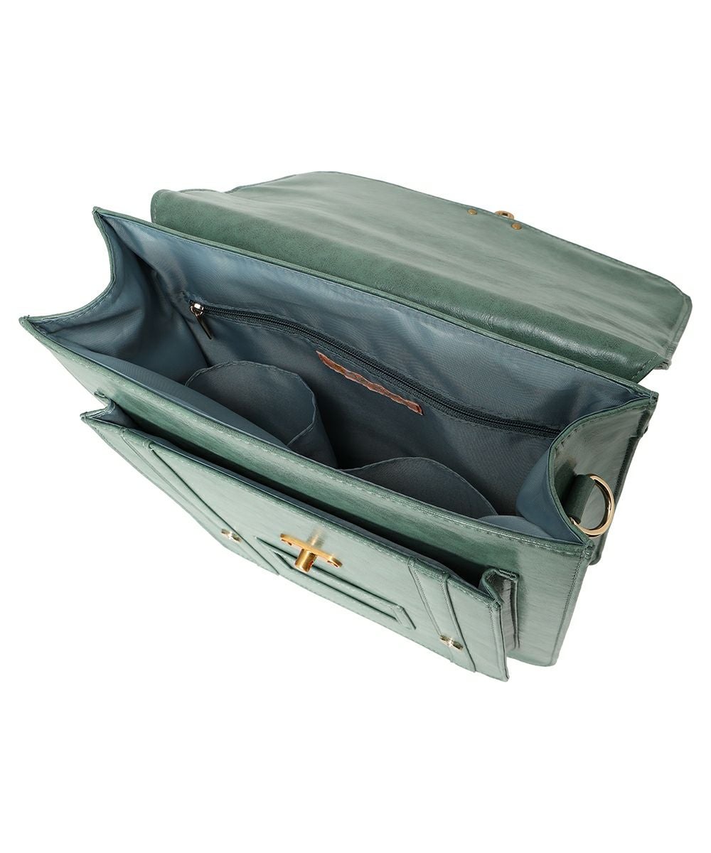 フラップを開けた状態 (blue green)