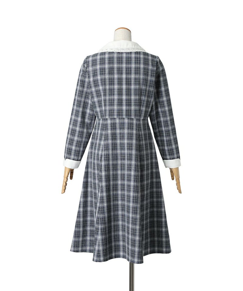 バック (navy×white)