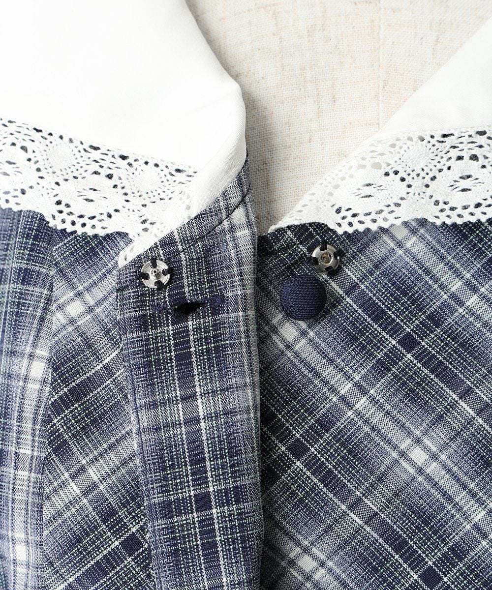 スナップボタン (navy×white)