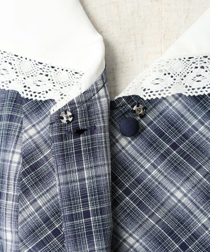 スナップボタン (navy×white)