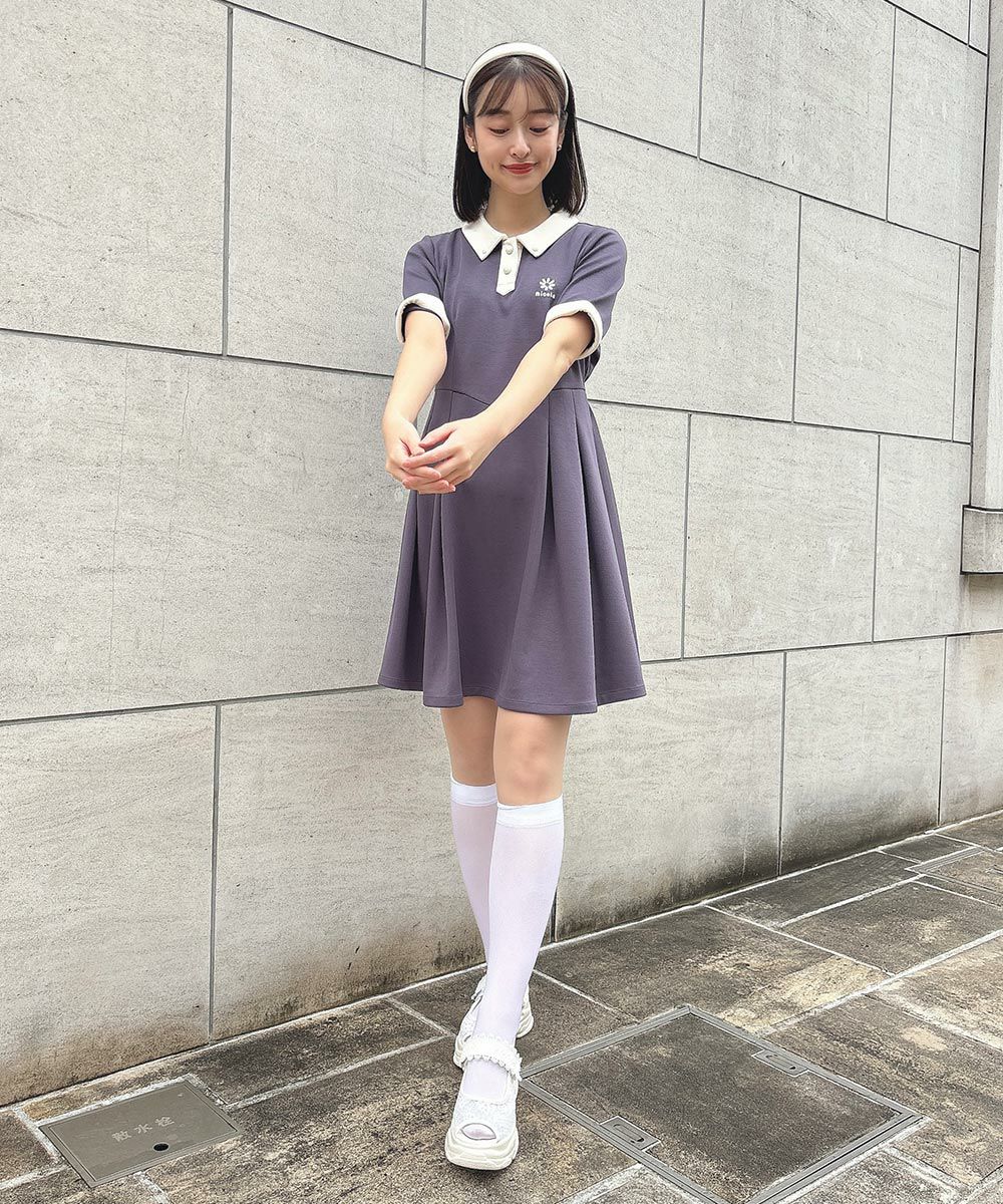 □クレリックダンボールニットワンピース/F i.n.t [53AE06h004] | F