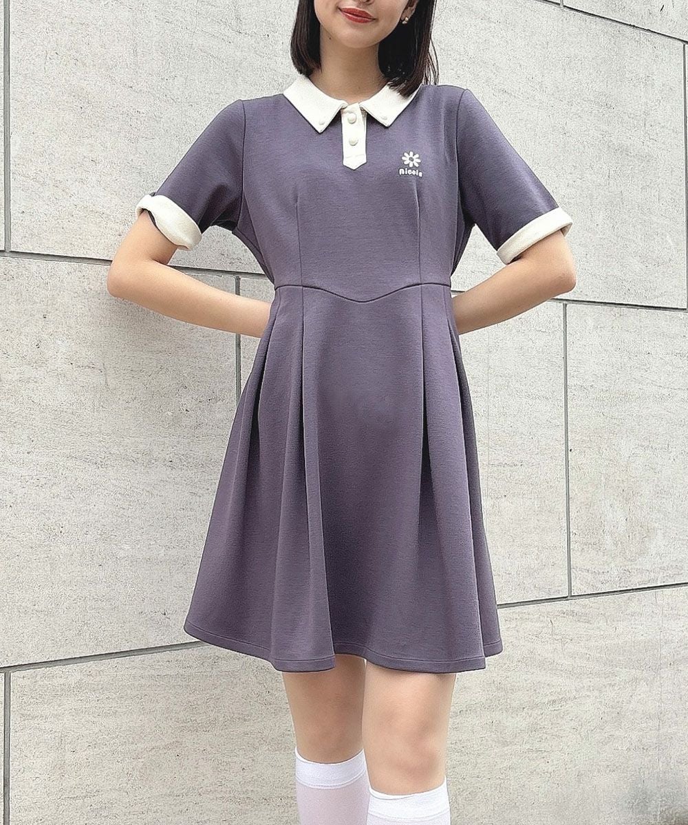 □クレリックダンボールニットワンピース/F i.n.t [53AE06h004] | F