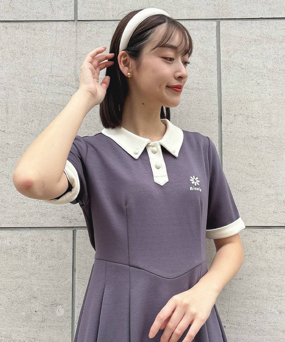 □クレリックダンボールニットワンピース/F i.n.t [53AE06h004] | F