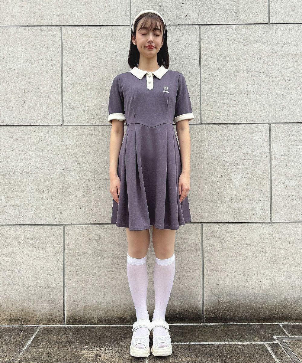 □クレリックダンボールニットワンピース/F i.n.t [53AE06h004] | F
