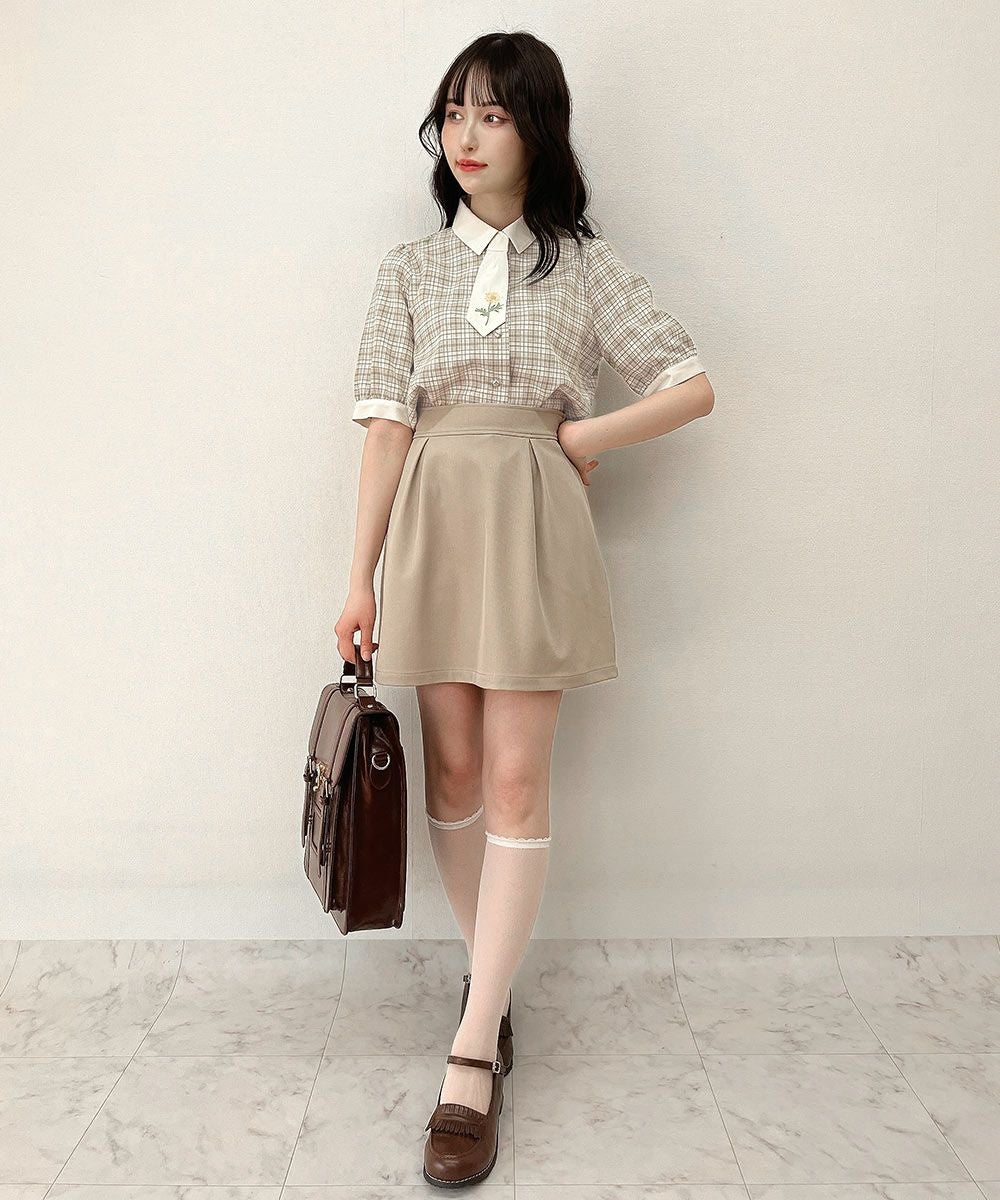 beige×white / 157cm