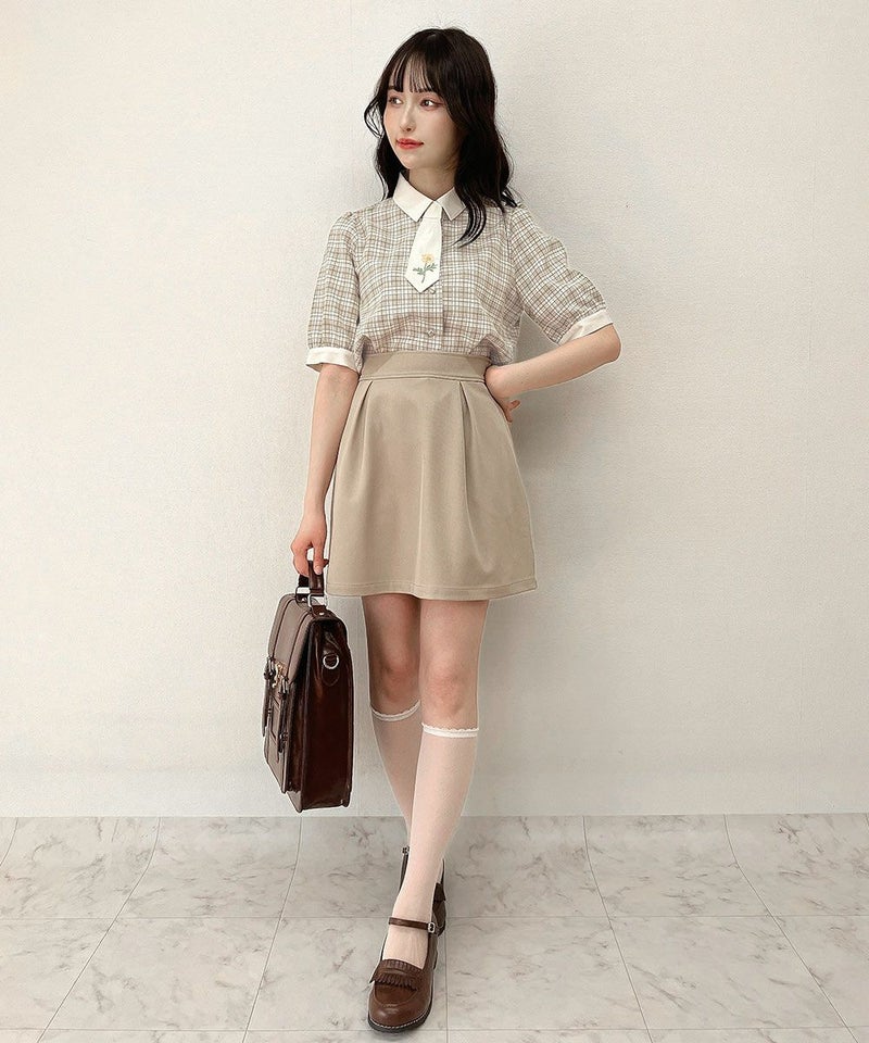 beige×white / 157cm