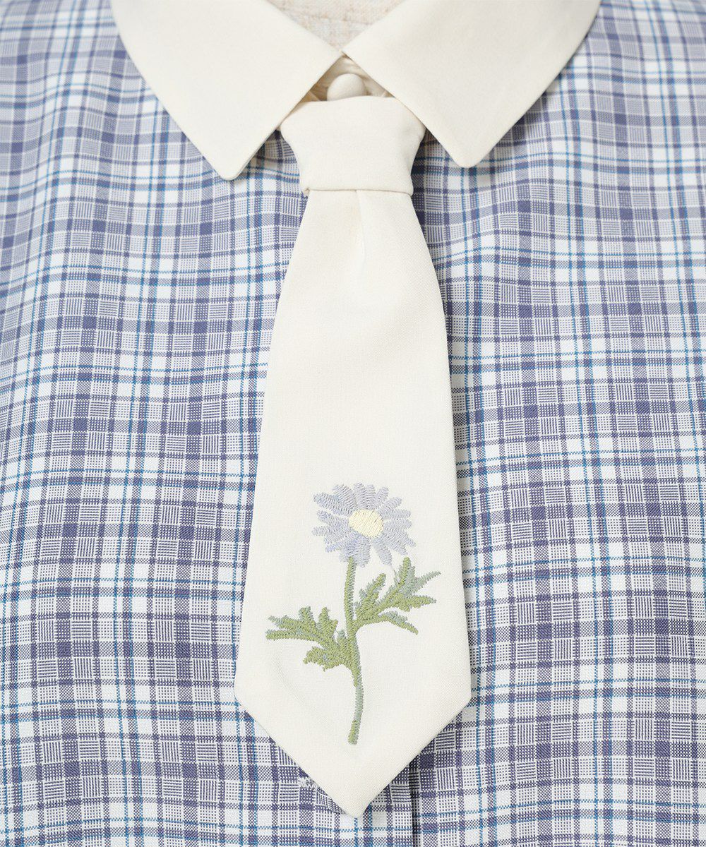 ネクタイ (navy×white)