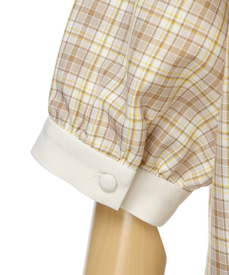 袖元 (beige×white)