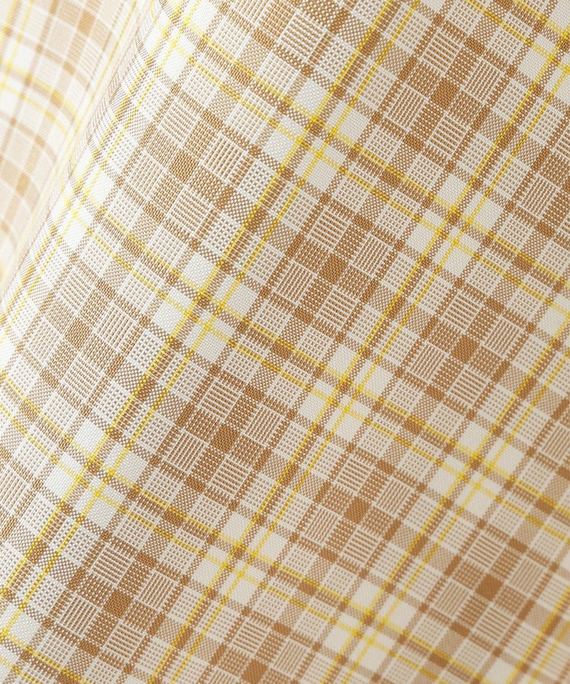 生地アップ (beige×white)