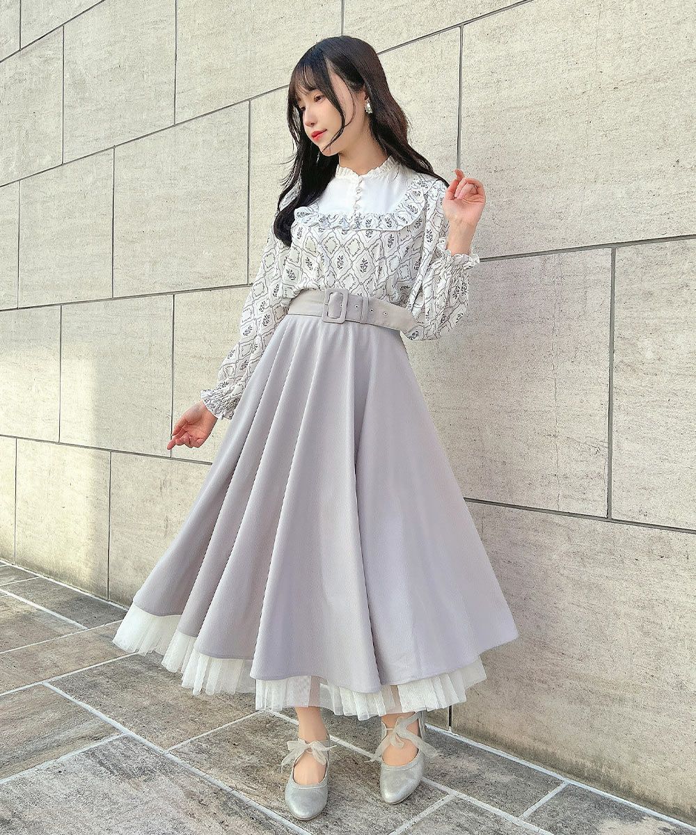 off white×purple / 157cm