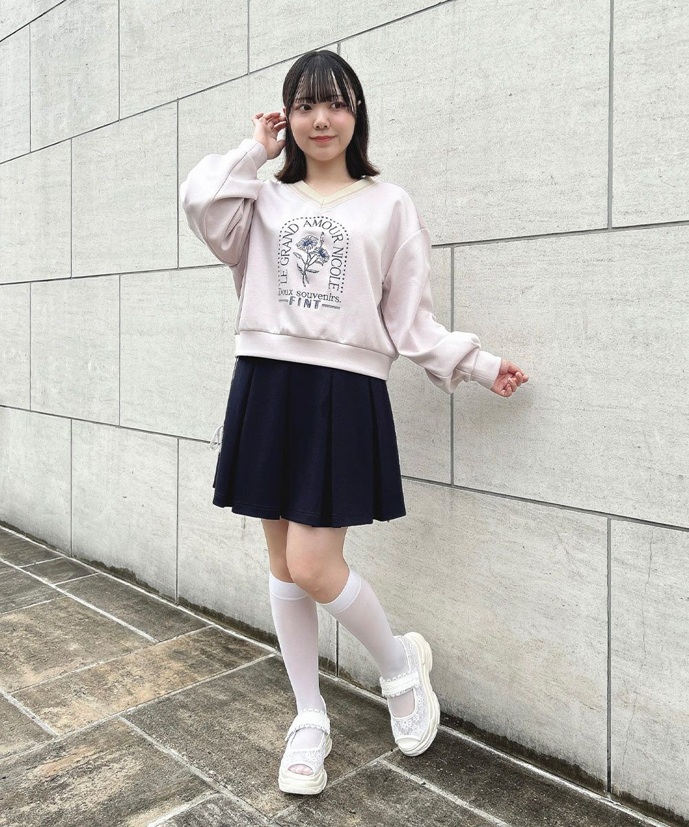 □マーガレットロゴ刺繍スウェット/F i.n.t [53AI03j001] | F i.n.t