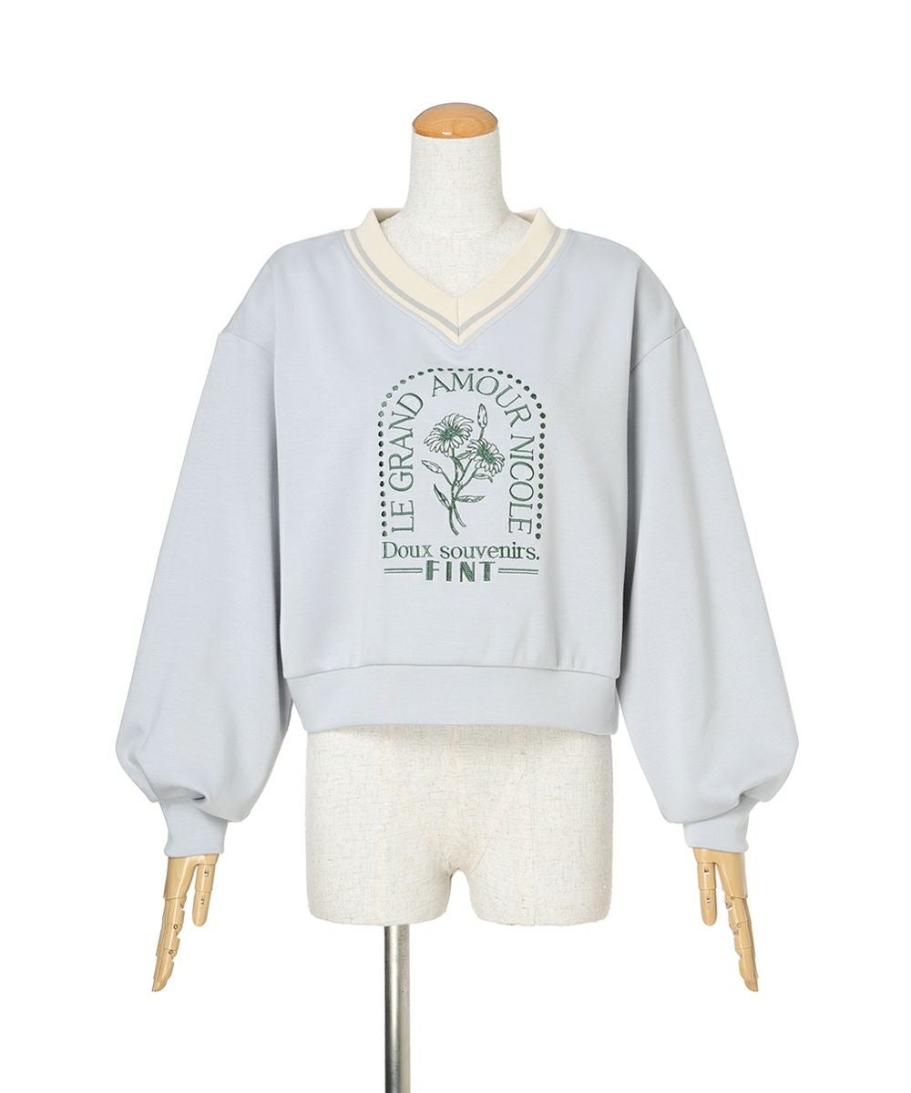 □マーガレットロゴ刺繍スウェット/F i.n.t [53AI03j001] | F i.n.t