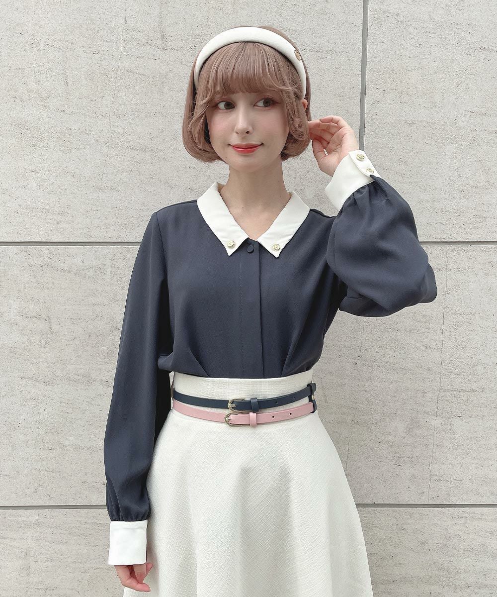 charcoal / 152cm / スカーフを外した状態