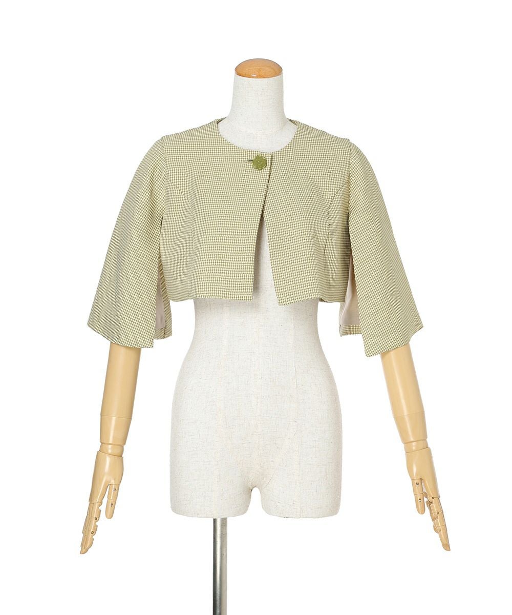 ケープ (green×white)