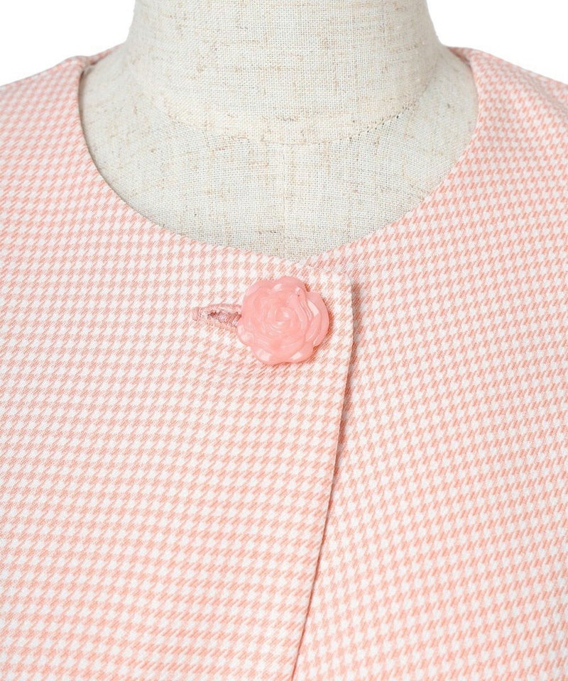 フロントアップ (light pink×white)