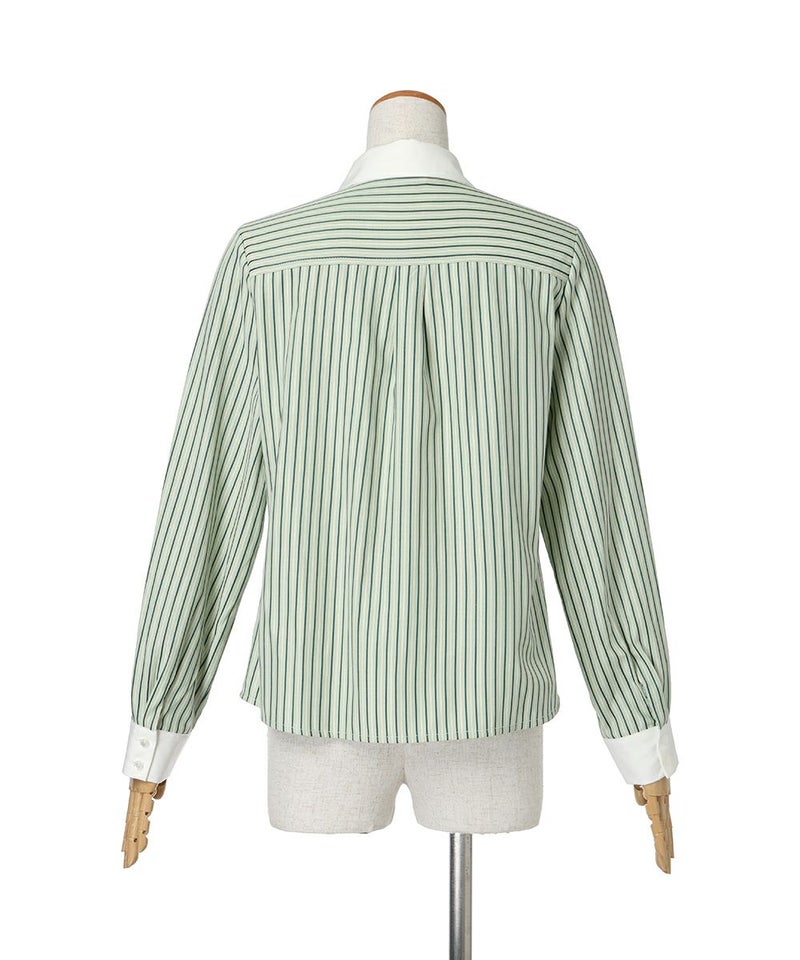 バック (green×white)