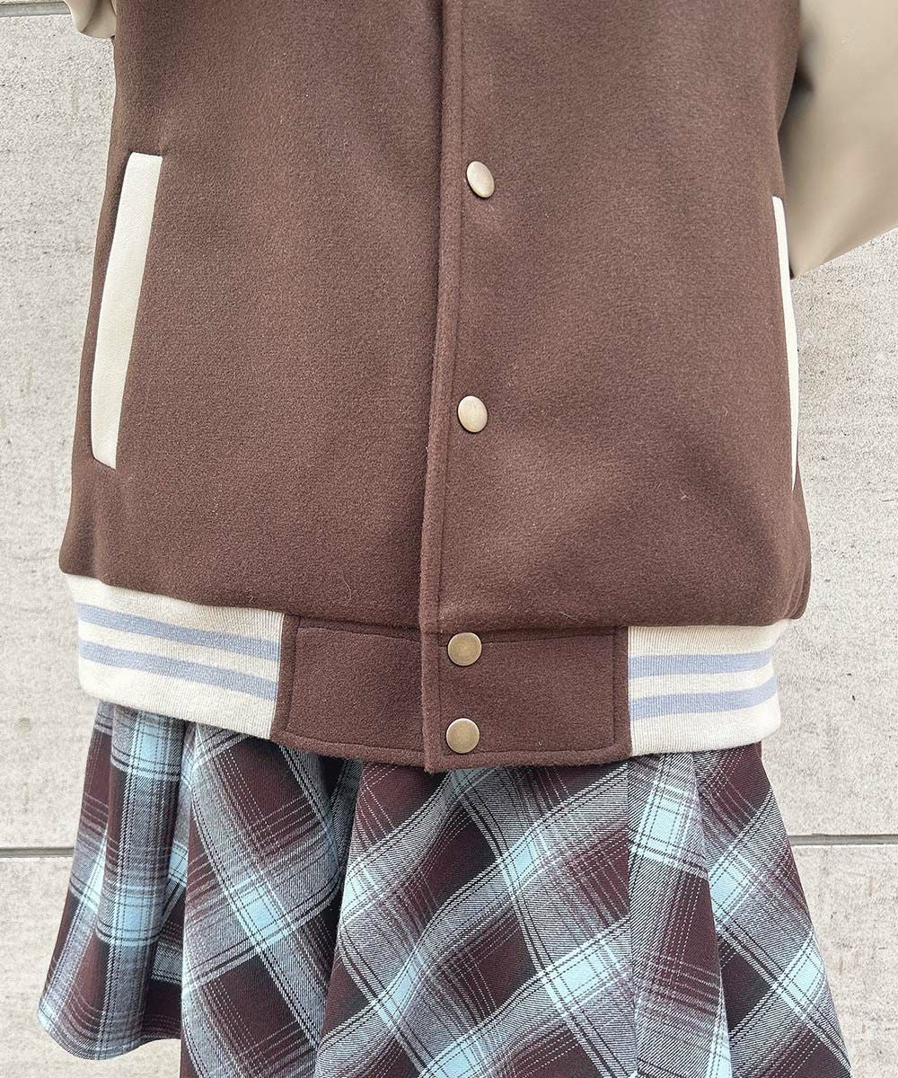 バックロゴ刺繍スタジャン/F i.n.t [52AD02j011] | F i.n.t公式通販サイト