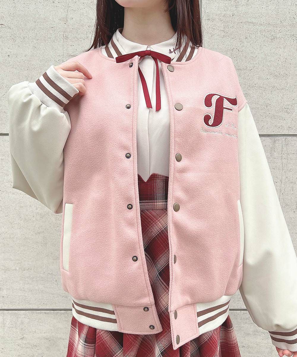 バックロゴ刺繍スタジャン/F i.n.t [52AD02j011] | F i.n.t公式通販サイト