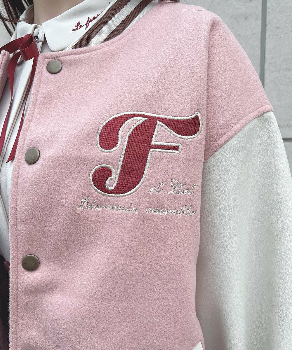 バックロゴ刺繍スタジャン/F i.n.t [52AD02j011] | F i.n.t公式通販サイト