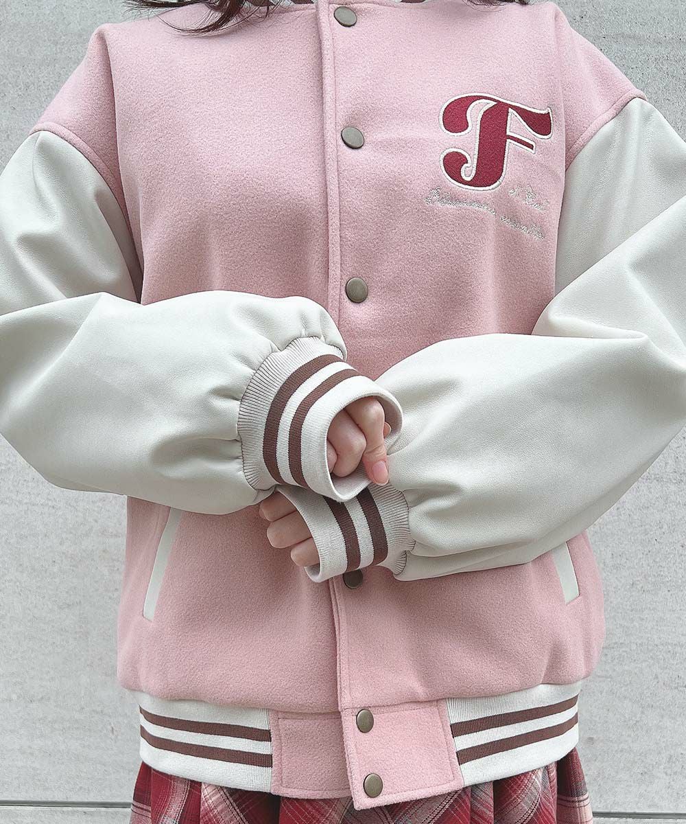 バックロゴ刺繍スタジャン/F i.n.t [52AD02j011] | F i.n.t公式通販サイト