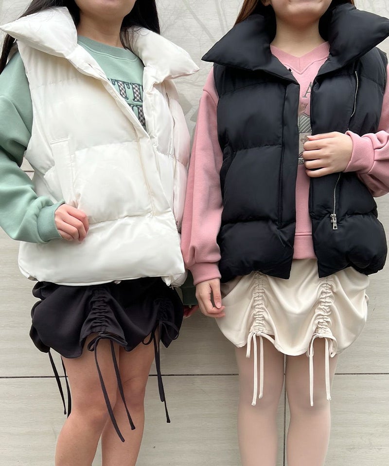 左：off white / 154cm, 右：black / 156cm