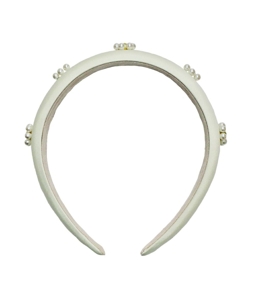 OFF WHITE カチューシャ □パールマーガレットカチューシャ/F i.n.t [53AB17a008] | F i.n.t