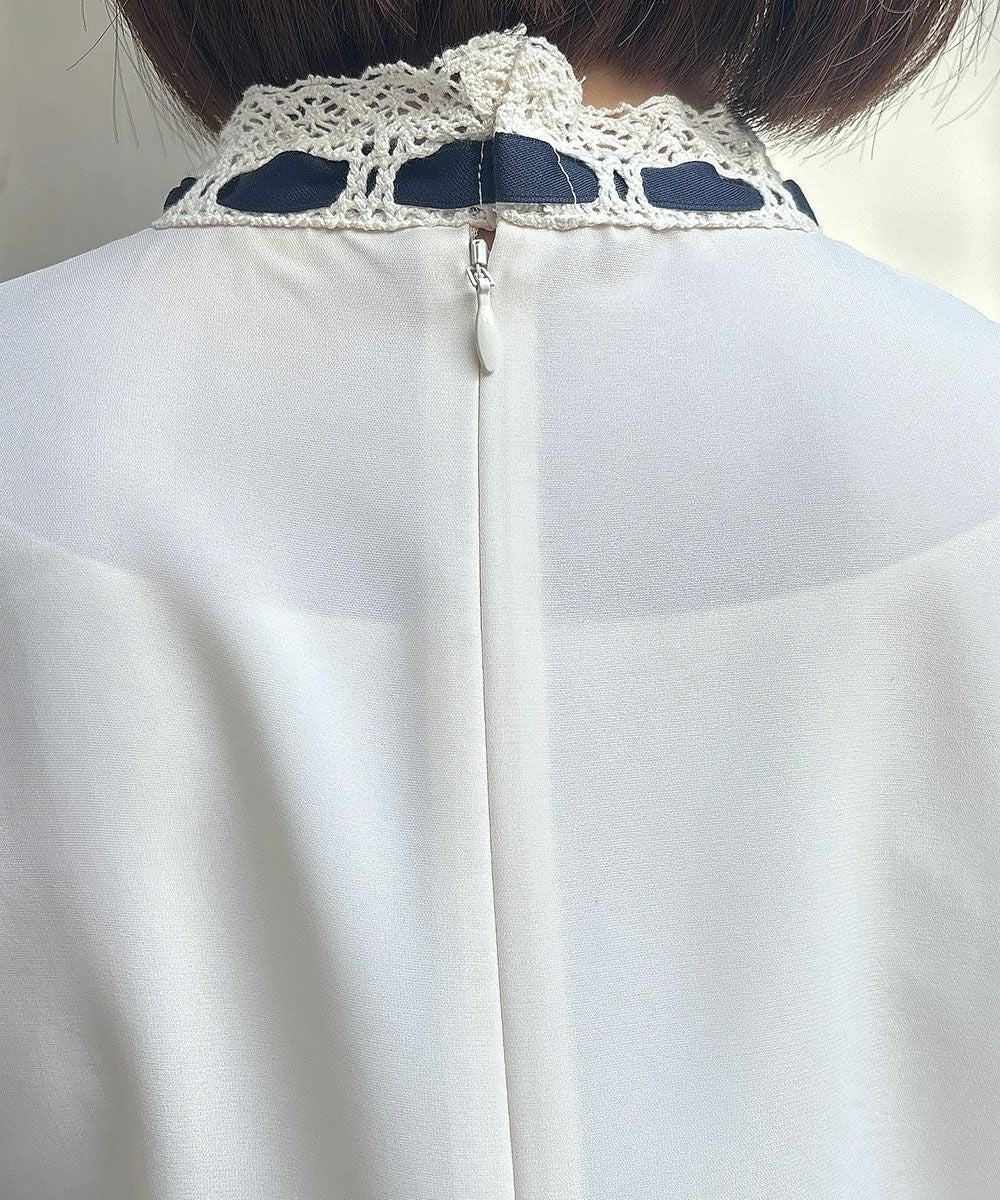 off white×navy / 165cm