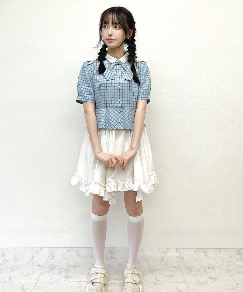 blue×navy / 157cm