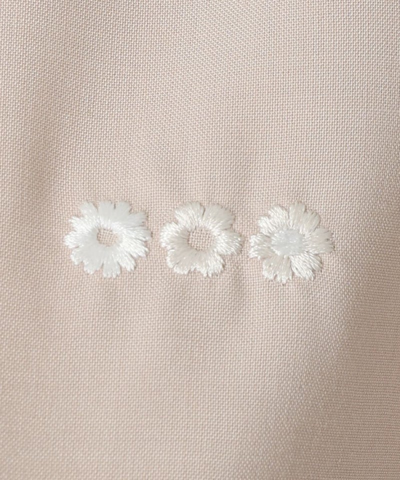 刺繍 (pink beige)
