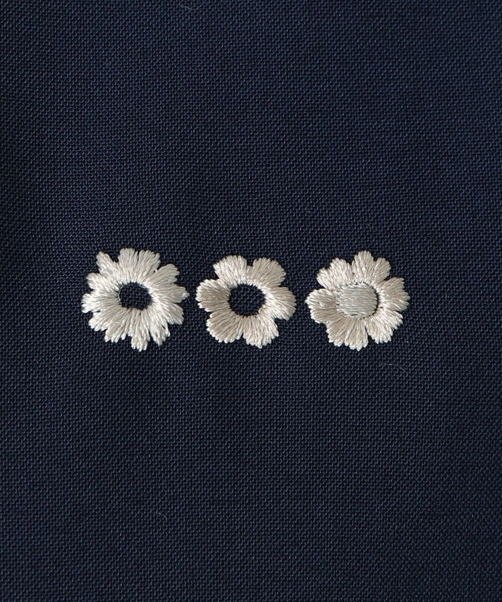 刺繍 (navy×white)