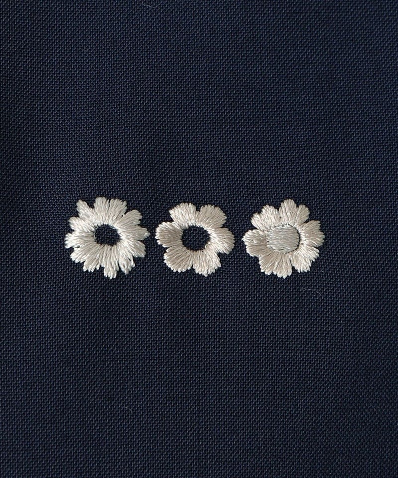 刺繍 (navy×white)