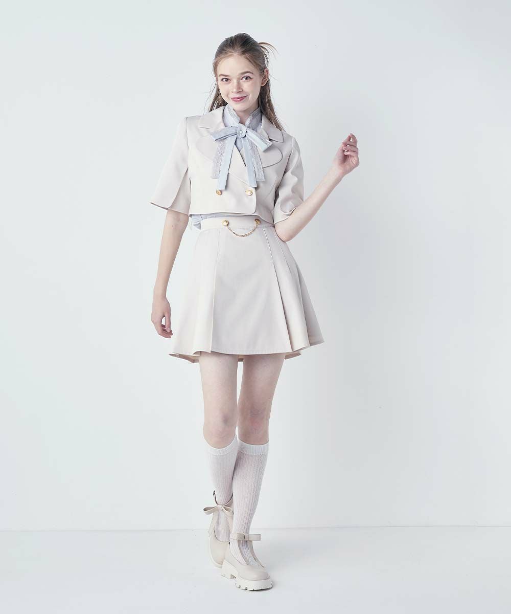 □ハートラペルケープジャケットセットアップ/F i.n.t [53AD01h004