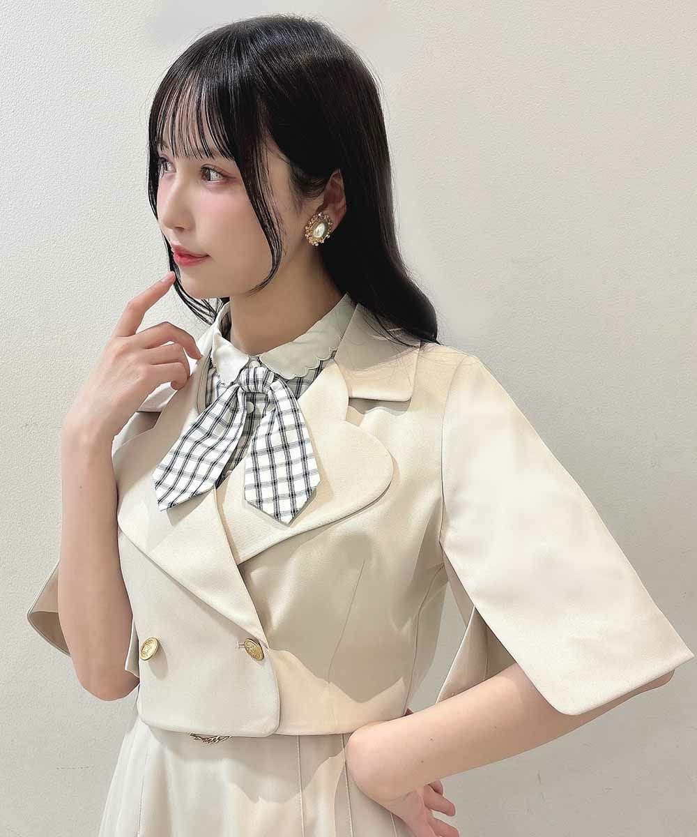 □ハートラペルケープジャケットセットアップ/F i.n.t [53AD01h004