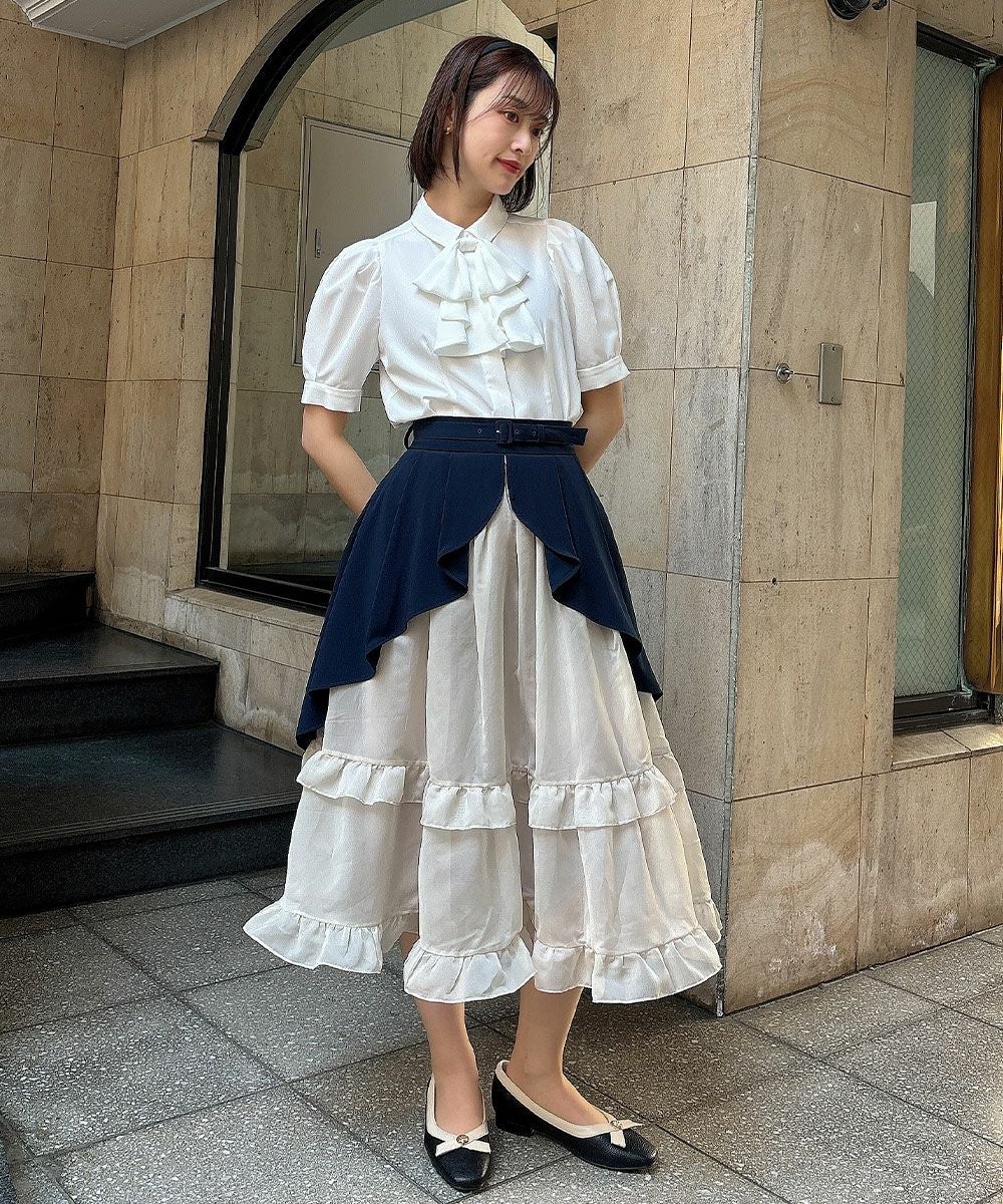 □ドッキングフリルオーバースカート/an another angelus [53BG03q007