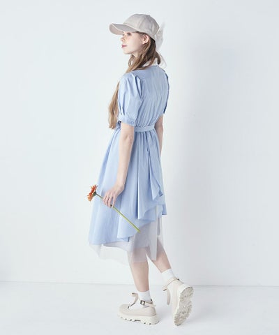 light blue×white / 173cm