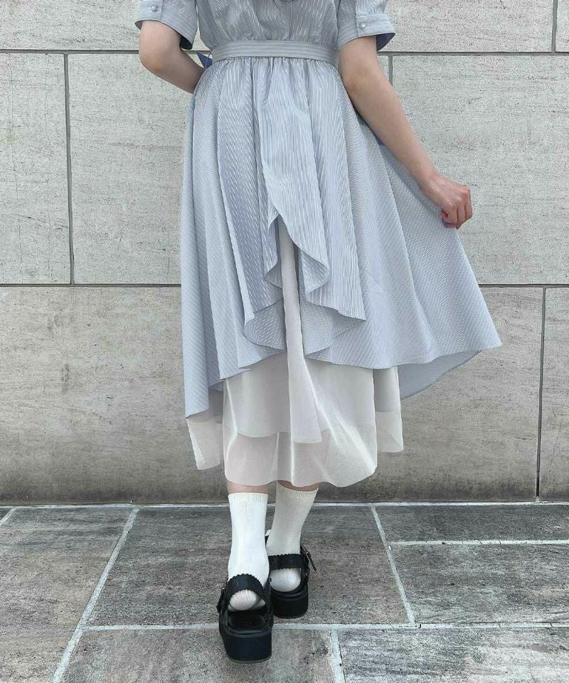 light blue×white / 157cm