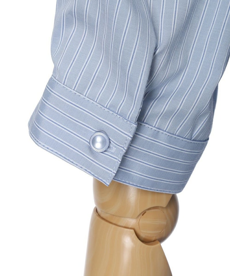 袖口 (light blue×white)