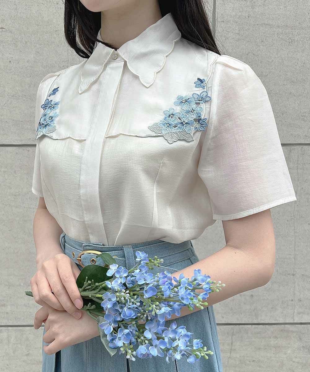 ivory×blue / 157cm