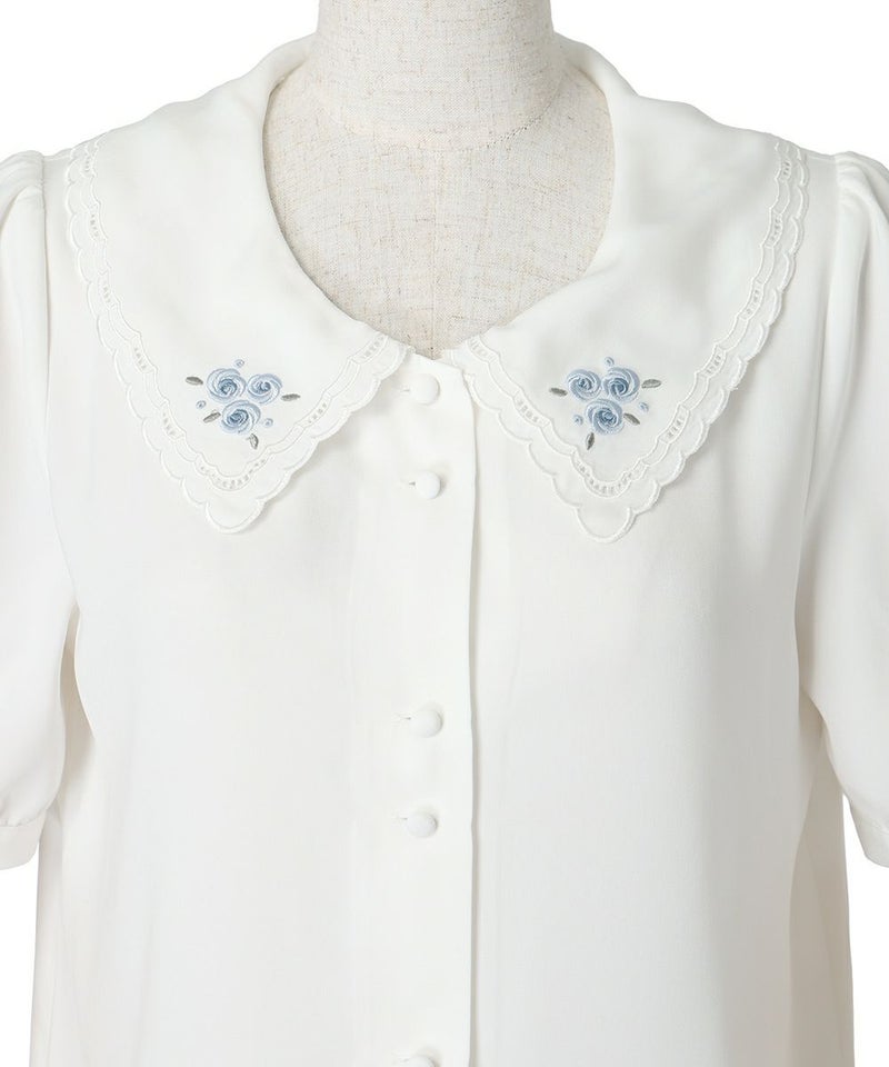 フロントアップ (white×blue)