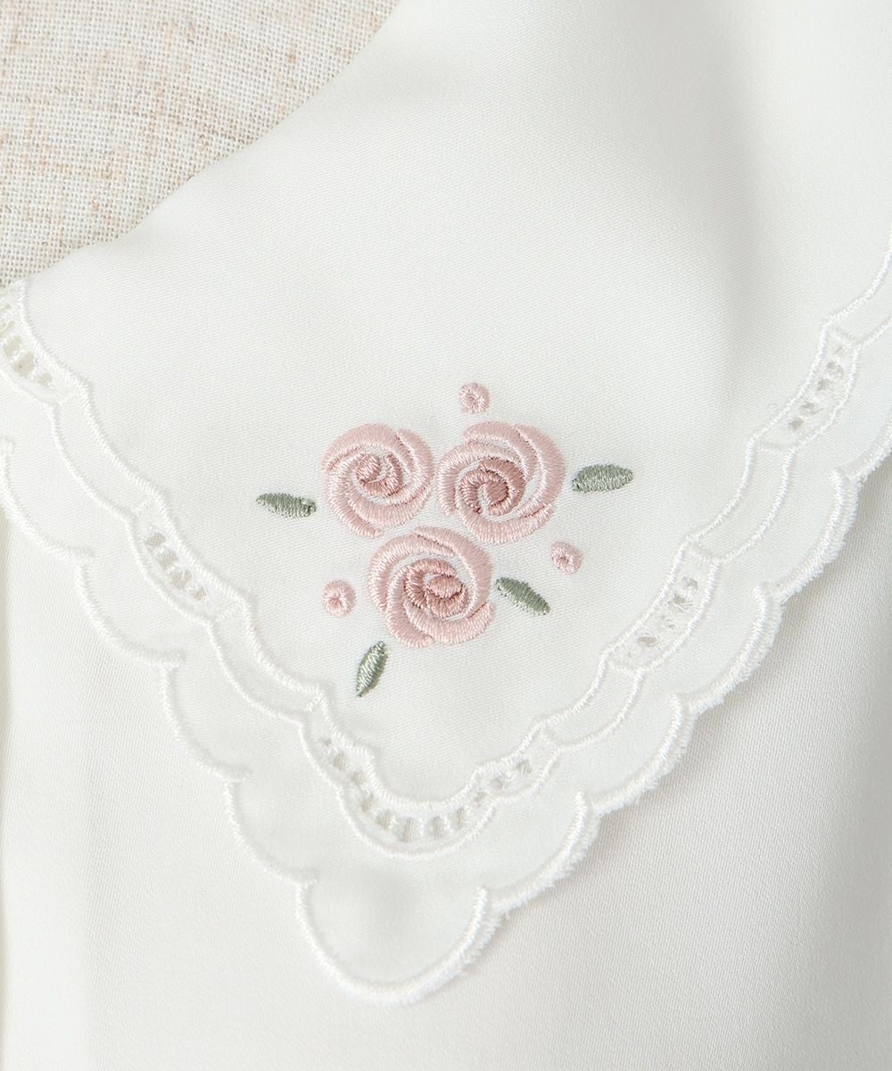 □リトルローズ刺繍カットワーク衿ブラウス/F i.n.t [53AF02g016] | F