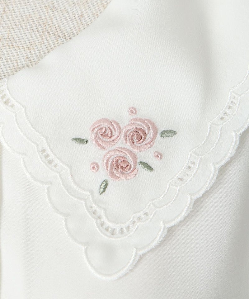 刺繍 (white×pink)