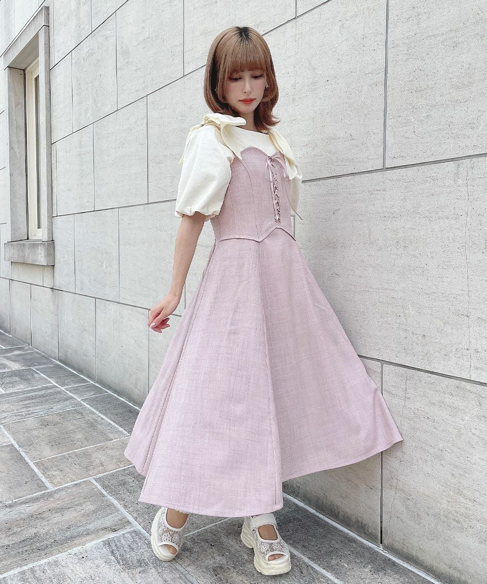 □ショルダーシアーリボンオフショルトップス/F&A [53CI02h001] | F