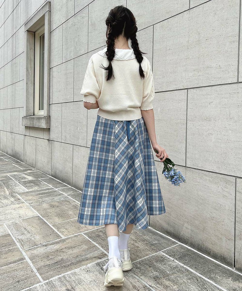 blue×white / 157cm
