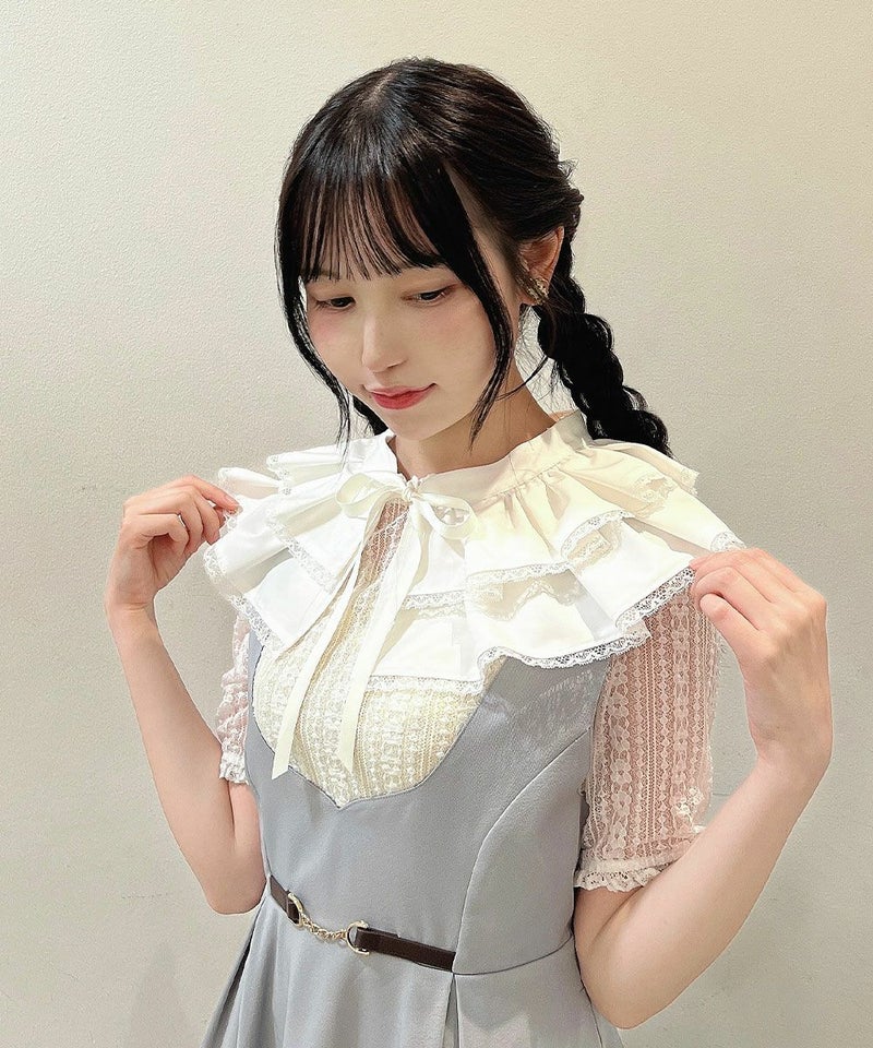 ivory /157cm / 付け衿アレンジ