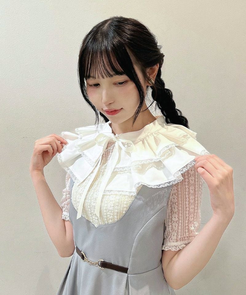 □ダブルタックフリルつけ衿/F i.n.t [54AB18a009] | F i.n.t公式通販