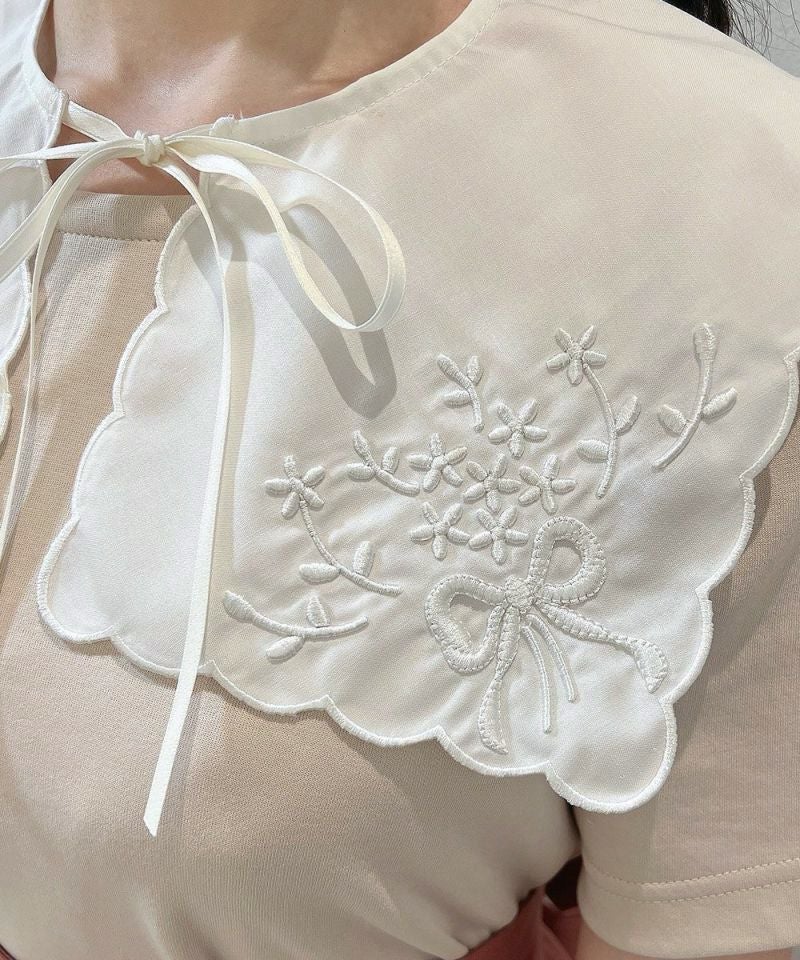 □花刺繍カットワークつけ衿/F i.n.t [54AB18a010] | F i.n.t公式通販