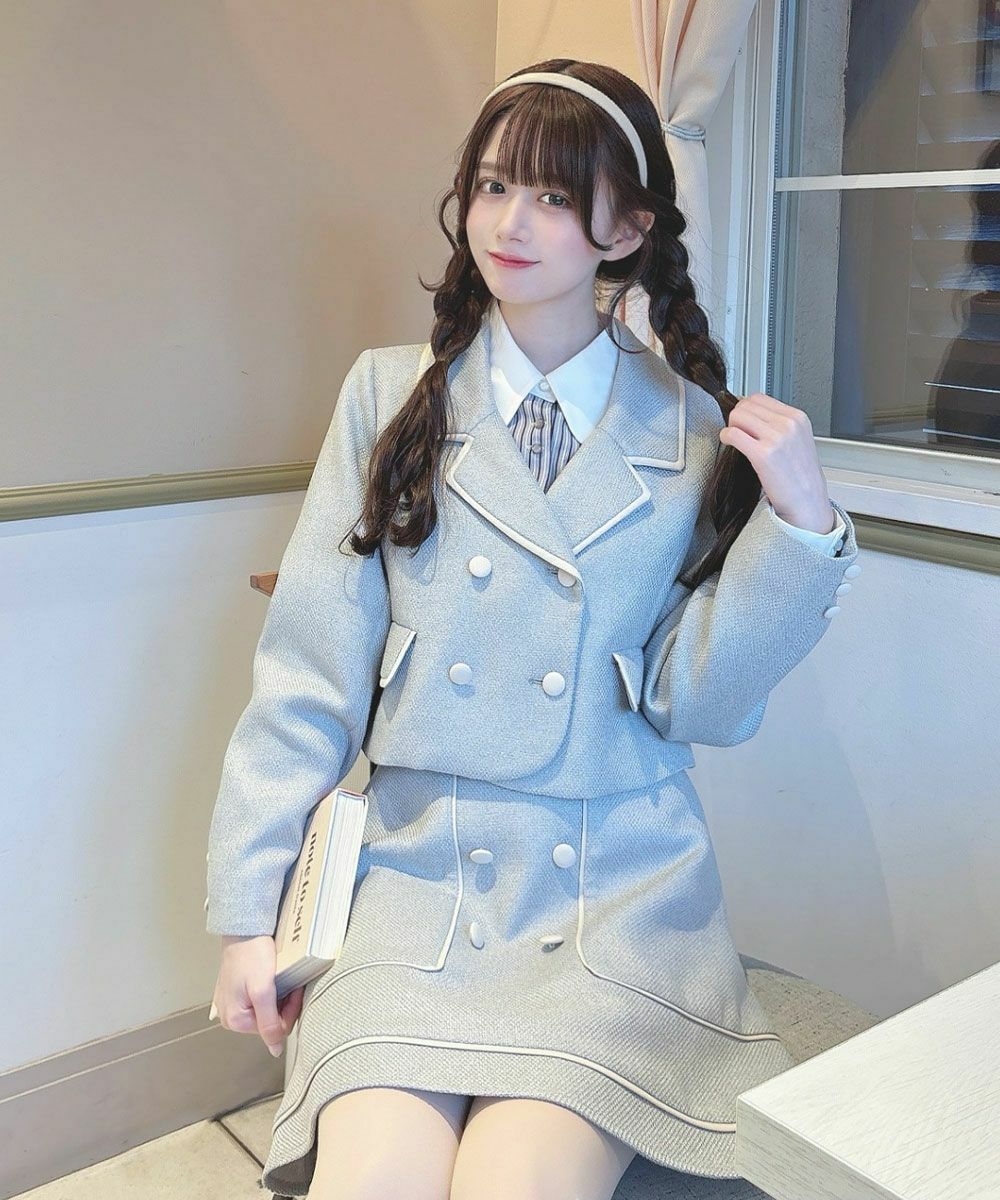 □パイピングツイードジャケット/F i.n.t [53AD01j006] | F i.n.t公式