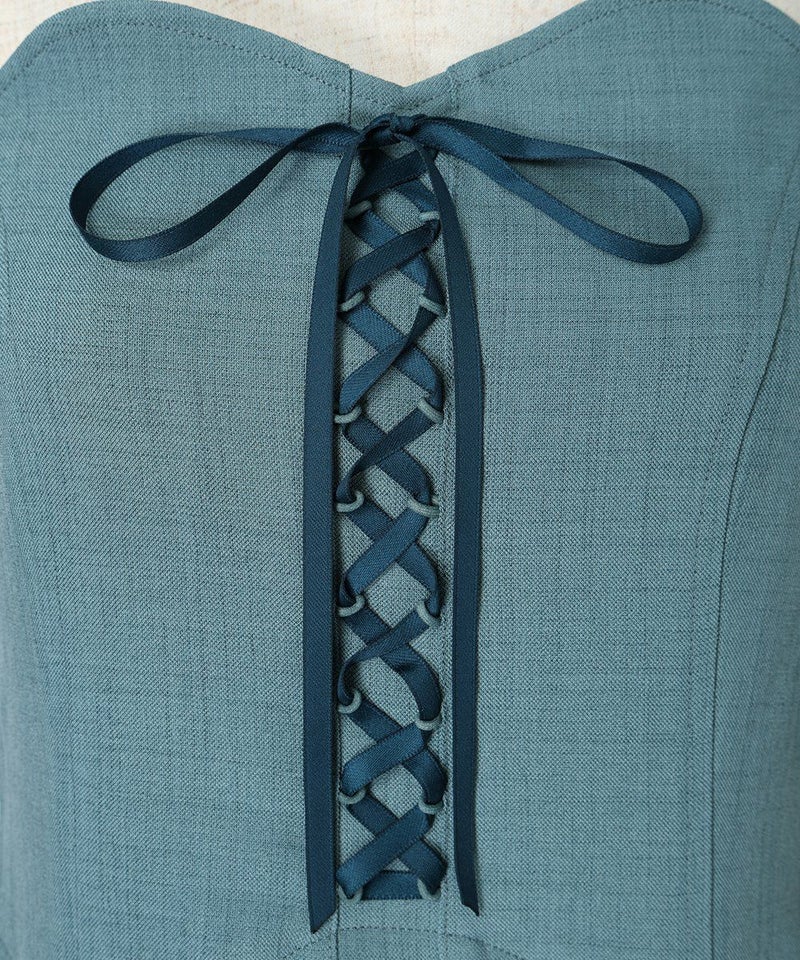 レースアップ (blue green)