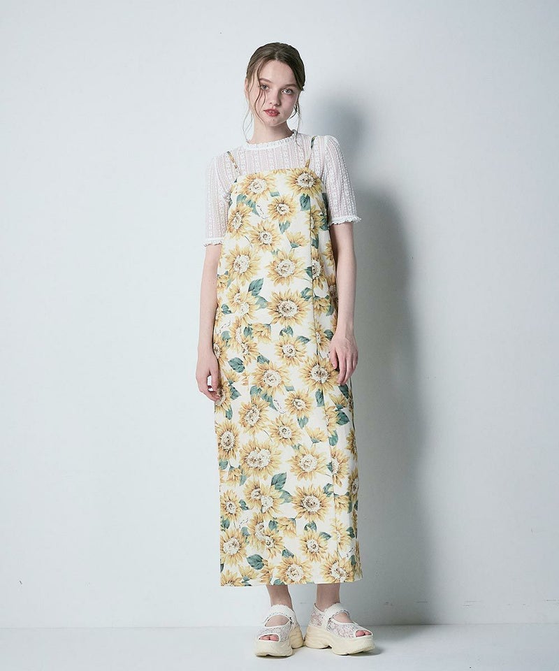 off white×yellow / 170cm / キャミワンピースのみ