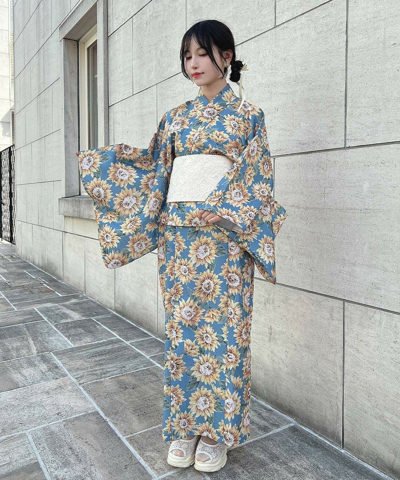 blue×yellow / 157cm